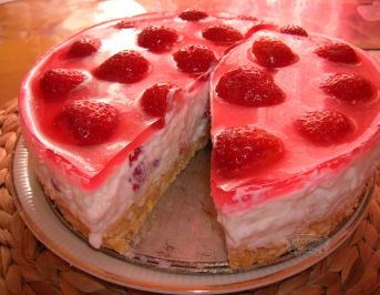 Jahodový cheesecake